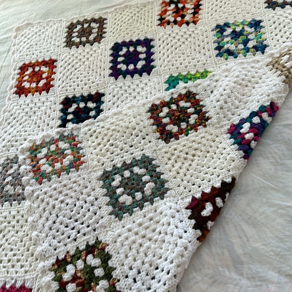 Homemade granny square afghan 38”x 46” - Picture 8 of 8